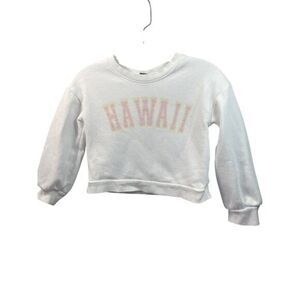 Hawaii Girls Sweatshirt White Size S 6/6X Art Class‎ Long Sleeve Crewneck